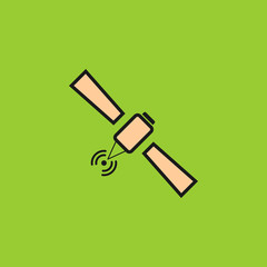Satellite vector icon