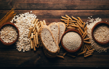 Wholegrain foods, with high fiber content