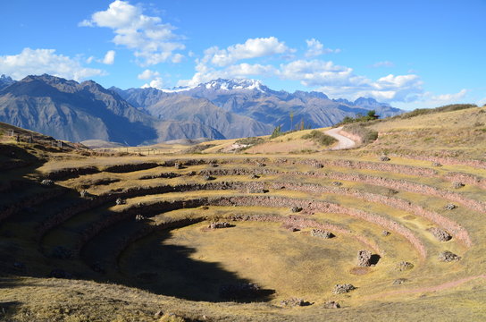 Panorama andino nella Valle Sacra degli Inca Cusco Per&ugrave;