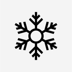 Outline snow pixel perfect vector icon