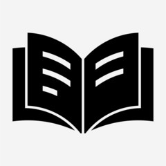 Glyph notebook pixel perfect vector icon