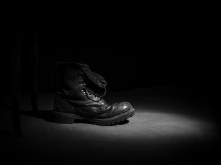 Old military boot.