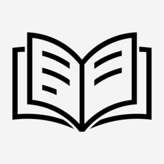 Outline notebook pixel perfect vector icon