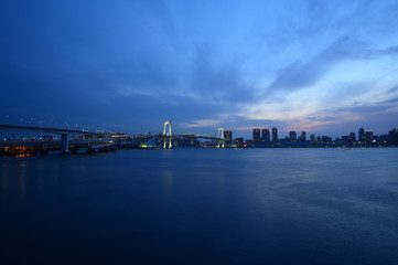 Fototapeta premium レインボーブリッジ夕景