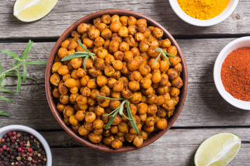 Roasted chickpeas with rosemary