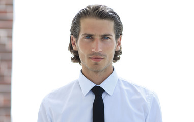 closeup.portrait of modern business man.