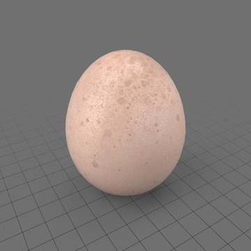 Spotted chicken egg