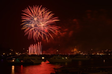 Fototapeta premium Venice - Fireworks Show 