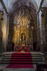 Cathedral of Saint John the Baptist of Badajoz indoor. Altar