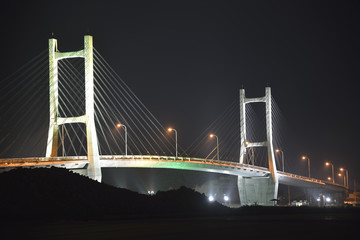 松川浦大橋の夜景