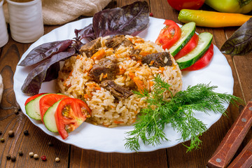 pilaf with beef