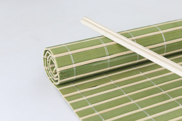 Bamboo placemat and hashi