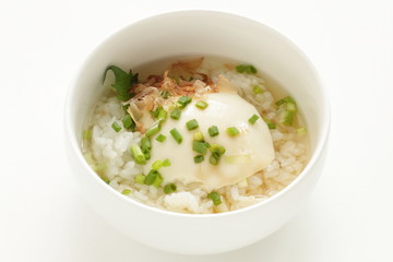 Tofu on soup rice