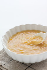 cream corn on bowl