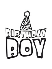 hut junge mann Birthday boy geburtstag feiern party jubiläum fest geschenke spaß geburtstagskind kind älter jahr alt clipart