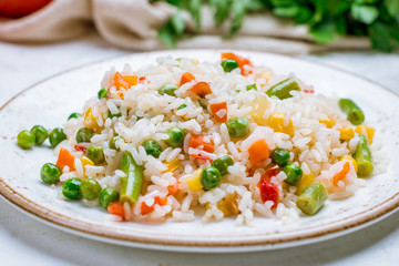 Rice with vegetables