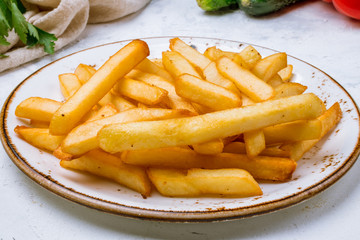 french fries on board