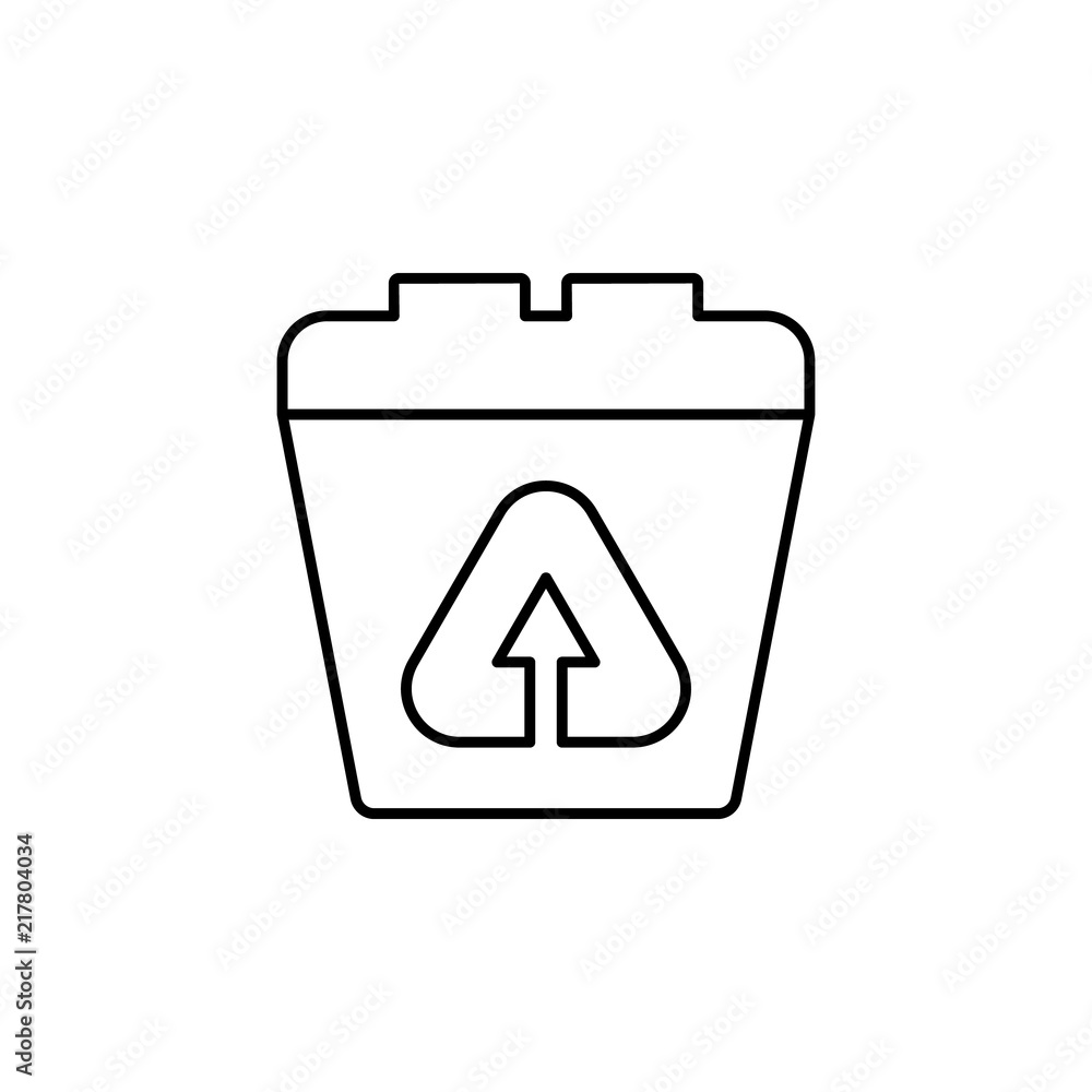 Poster waste icon. element of production icon for mobile concept and web apps. thin line waste icon can be 