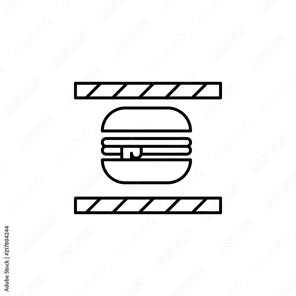 Poster food icon. element of production icon for mobile concept and web apps. thin line food icon can be us