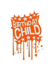 graffiti stempel tropfen kontur geburtstag feiern party jubiläum fest geschenke spaß geburtstagskind kind älter jahr alt clipart