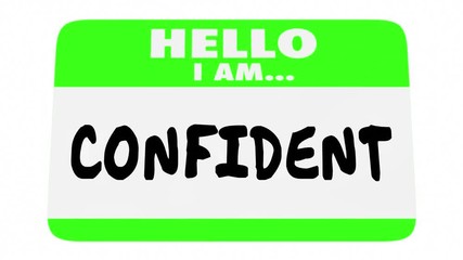 Confident Sure Certain ConfidenceName Tag 3d Animation