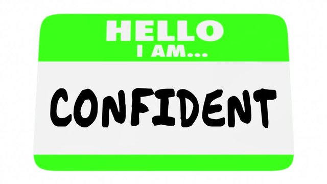 Confident Sure Certain ConfidenceName Tag 3d Animation