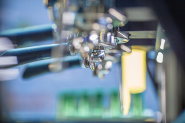 Background, modern coffee There are many heads. The menu is diverse and fast in customer service.