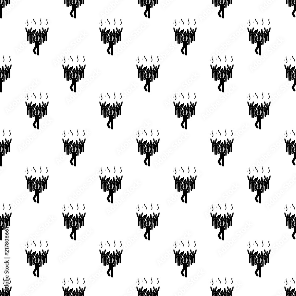 Poster a party icon in pattern style