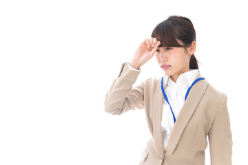 ビジネスウーマン・頭痛