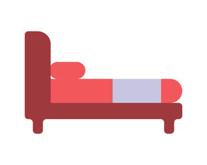 bed furnishing furniture household home image vector icon