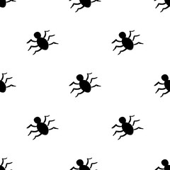 Halloween. Seamless pattern in elements of doodle and cartoon style.
