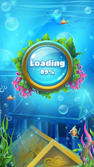 Atlantis ruins - mobile format loading screen