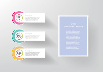 Timeline business infographic template tag with 3 options or step,can be used for workflow layout on a white background,Vector illustration design,eps10.