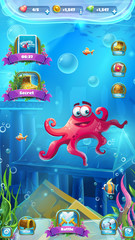 Atlantis ruins mobile format playing field screen