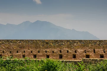 Cercles muraux Travaux détablissement Fort Durrani, Hari Parbat à Srinagar, Jammu-et-Cachemire, Inde