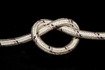 rope isolated on black background