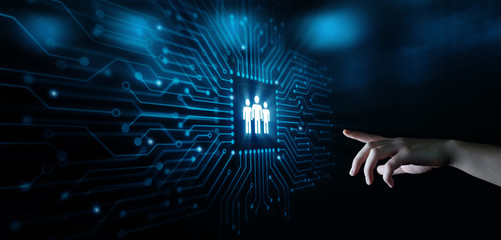 Human Resources HR management Recruitment Employment Headhunting Concept