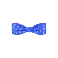 blue dotted colored bow tie icon. Element of bow tie illustration. Premium quality graphic design icon. Signs and symbols collection icon for websites, web design, mobile app