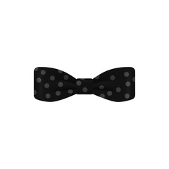 black dotted colored bow tie icon. Element of bow tie illustration. Premium quality graphic design icon. Signs and symbols collection icon for websites, web design, mobile app