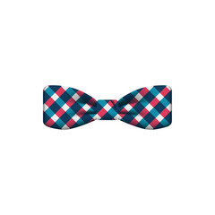 colored checkered colored bow tie icon. Element of bow tie illustration. Premium quality graphic design icon. Signs and symbols collection icon for websites, web design, mobile app
