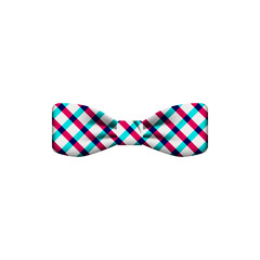 colored checkered colored bow tie icon. Element of bow tie illustration. Premium quality graphic design icon. Signs and symbols collection icon for websites, web design, mobile app