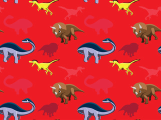 Dinosaurs Wallpaper Vector Illustration 7