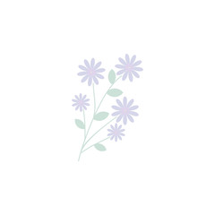 wildflowers. Element of flower for mobile concept and web apps. Colored wildflowers can be used for web and mobile