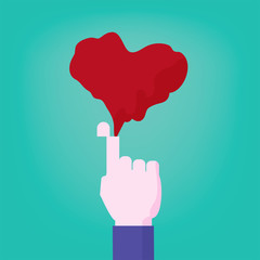 bleeding out of finger