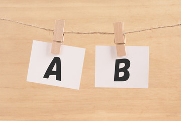 Ａ or Ｂ