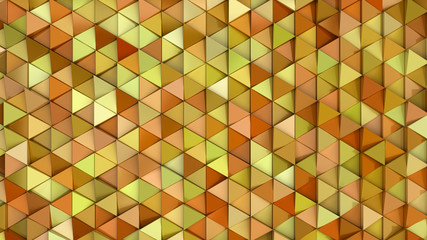 Pattern of yellow triangle prisms