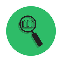 search for a book illustration. Element of library icon for mobile concept and web apps. Detailed search for a book icon can be used for web and mobile