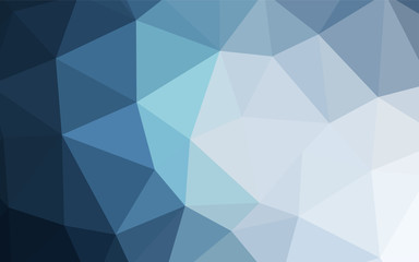 Fototapeta premium Light BLUE vector triangle mosaic texture.