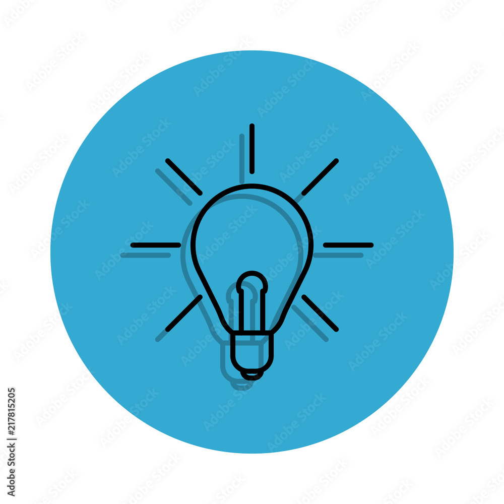 Poster light of ideas icon. element of school for mobile concept and web apps icon. thin line icon with sha