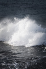 Waves and Rocks at Beach at Sunrise, 